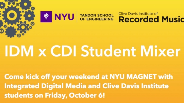 Integrated Digital Media x Clive Davis Institute Student Mixer